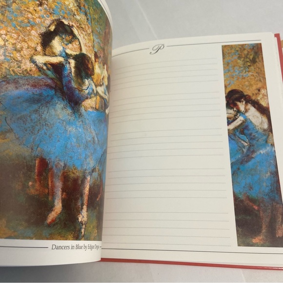 THE IMPRESSIONIST BOOK OF NOTES and Address BOOK Art Prints JOURNAL LOT 90s VTG - Picture 7 of 16